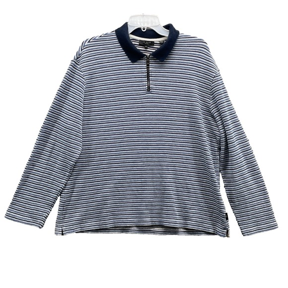 Ted Baker 1 Polo Pullover Men's 5/XL /4 Zip Knit Preppy Minimalist Corpcore 90's